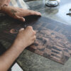 Ugo Gattoni sybille bath etching eau-forte gravure edition pointe seche cuivre copper taille douce sold art