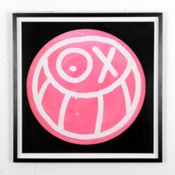 Pink Mr. A on Black Background