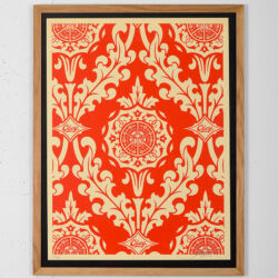 Parlor pattern inverse cream (set)