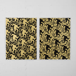 Pattern of corruption (gold black)