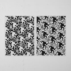 Pattern of corruption (black/white)