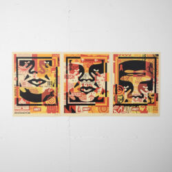 Obey 3 face collage (set)