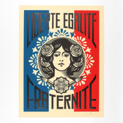 Liberté, égalité, fraternité (letterpress)