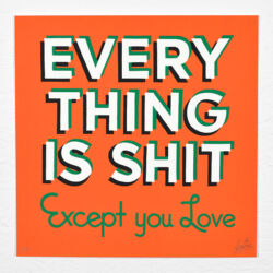 Everything is shit (Orange and green version)