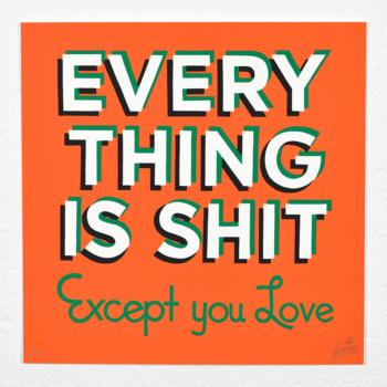 Everything is shit (Orange and green version)