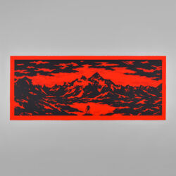 The reflection (red)