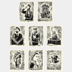 Damaged stencil series