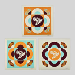 Obey Geometric Doves (Blue/Orange - set - AP)