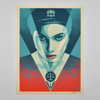 Justice woman (blue)
