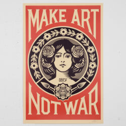 Make Art not war (offset)