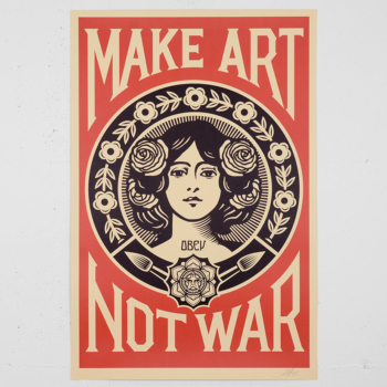 Make Art not war (offset)