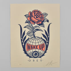 Wake up earth letterpress
