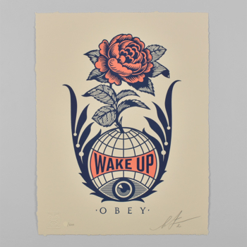 Wake up earth letterpress
