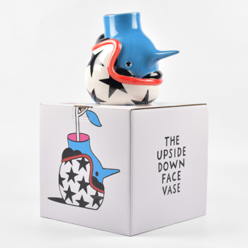 The upside down face vase (helmet)