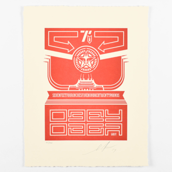 Chinese banner letterpress