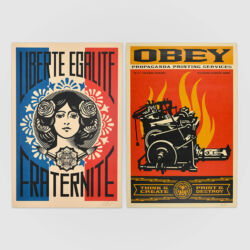 Print and destroy + Liberté, égalité, fraternité (offset)