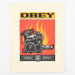 Print and destroy letterpress