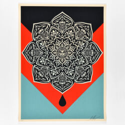 Blood & oil mandala (oil drop)