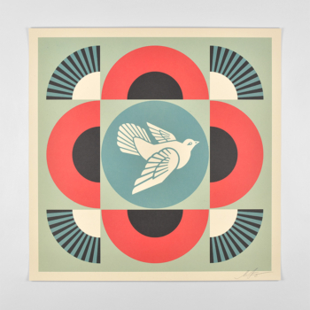 Geometric dove (red)