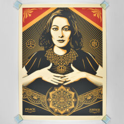 Peace & justice woman (large format)