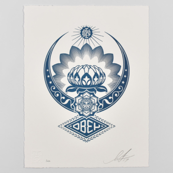 Lotus ornament (letterpress)
