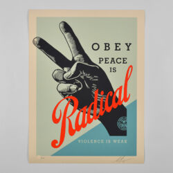 Obey radical peace (blue)