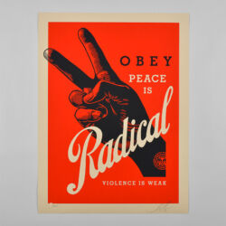 Obey radical peace (red)