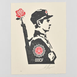 Rose soldier (letterpress)