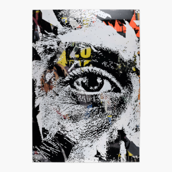visual agnosia 1 oeuvre d'art de l'artiste vhils et studiocromie