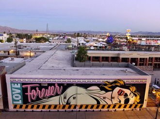 dface d*face love forever mural las vegas life is beautifull festival graffiti street art pop art 2